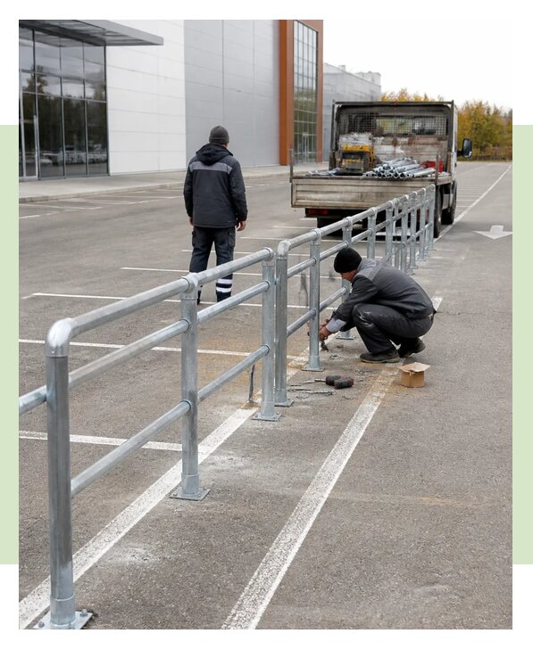Установка парковочных ограждений под ключ в Переславле-Залесском недорого